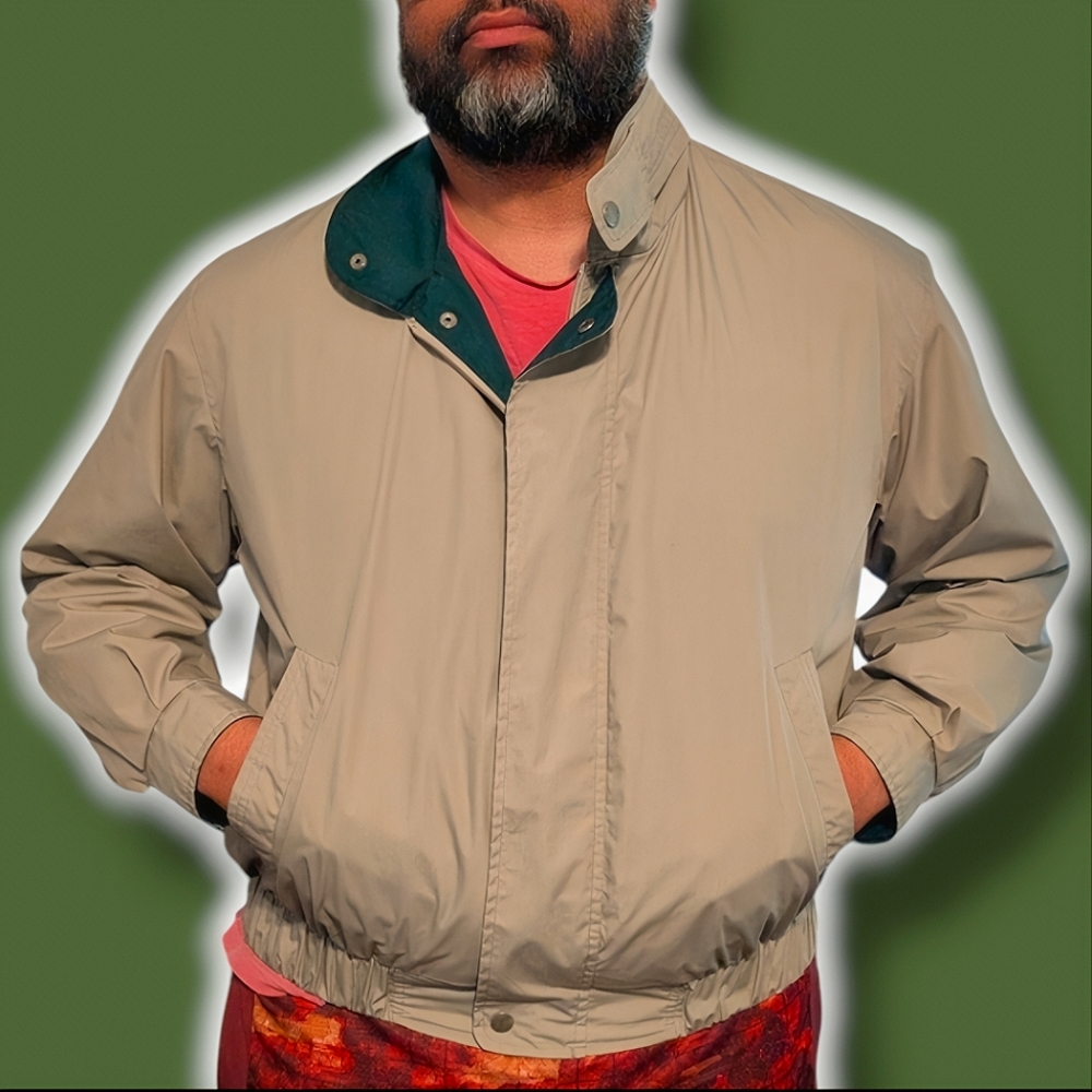 Members Only Preppy 90s Bomber Jacket 2X